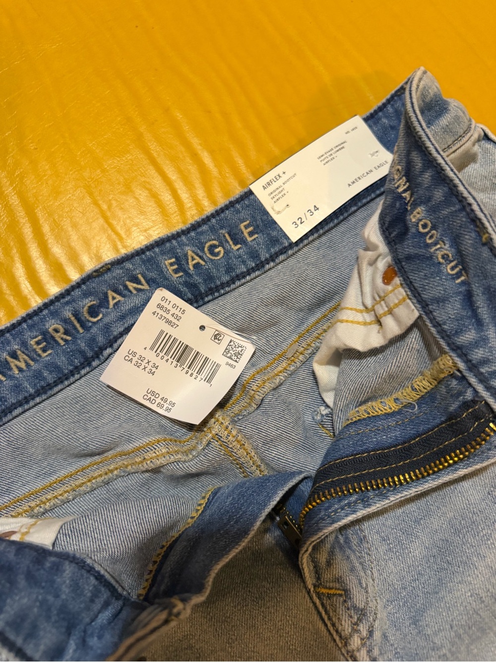American Eagle Outfitters Light Blue mens Boot Cut Jeans - 32/34